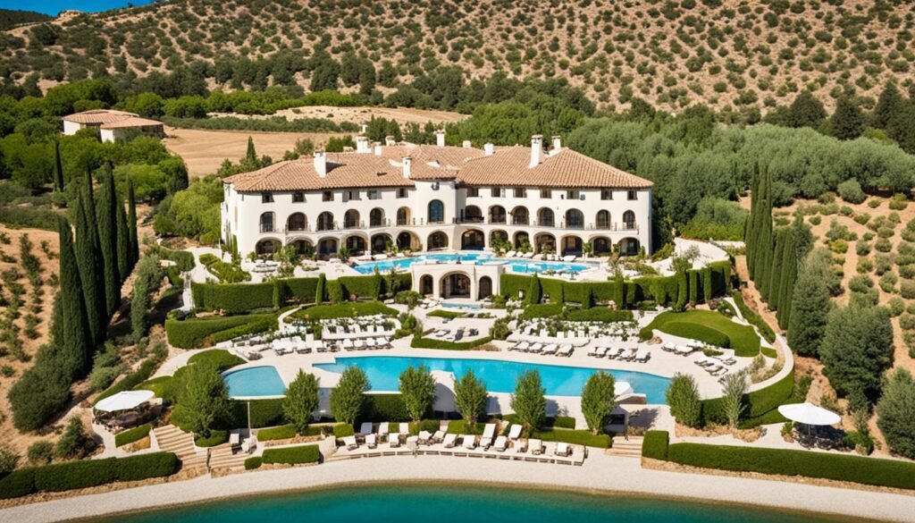 resorts y hoteles de lujo en viñedos y España