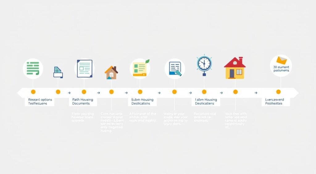 Student housing application timeline